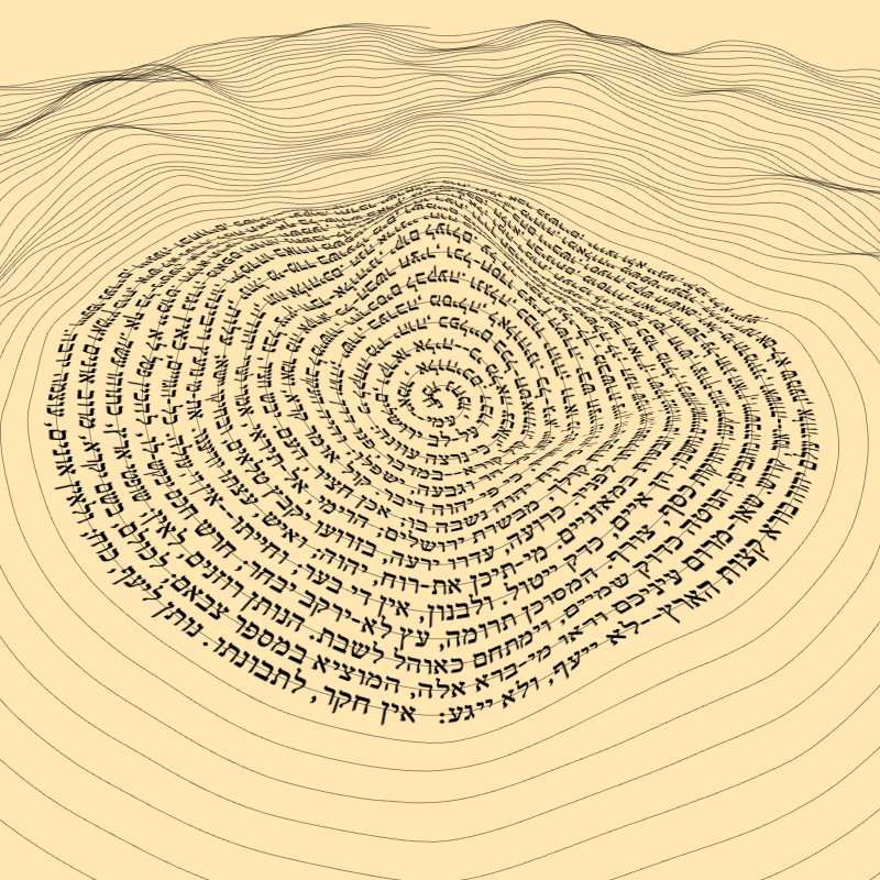 Topographic text #27