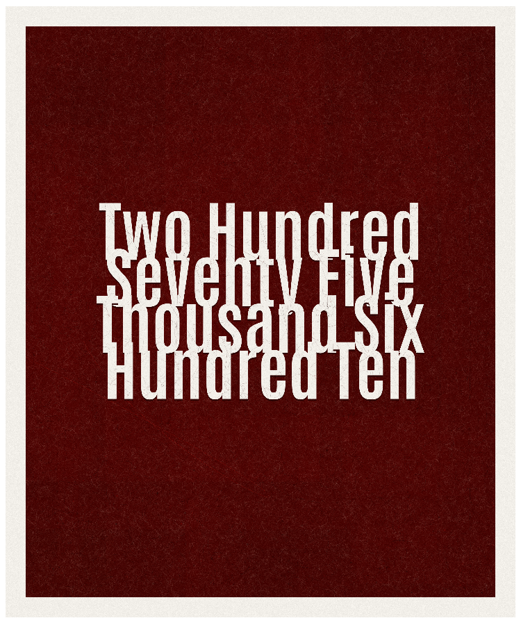 Count #275610