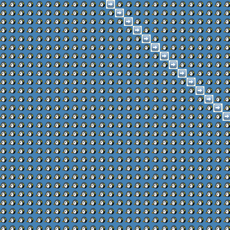 Elementary Cellular Emoji Automata #102