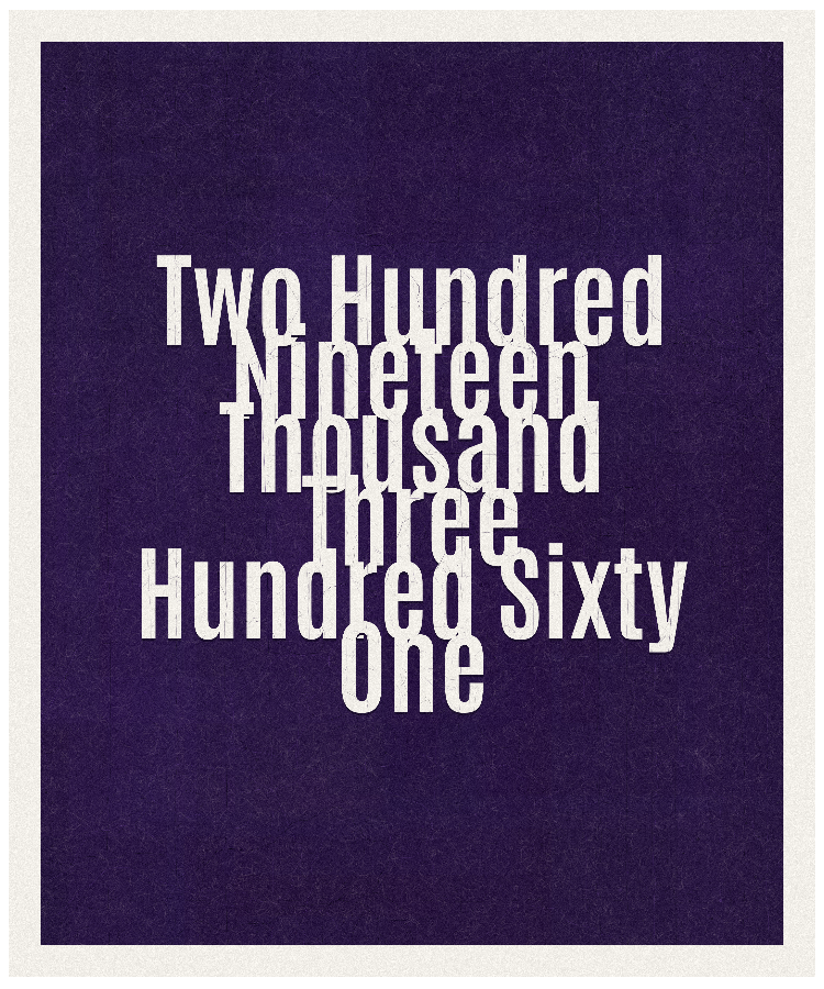 Count #219361