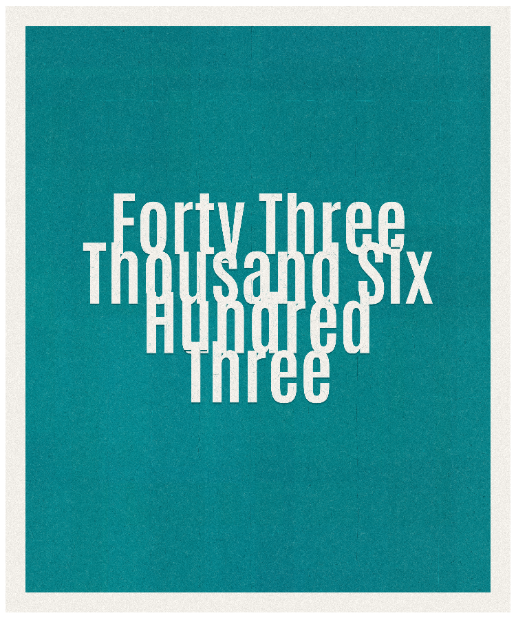 Count #43603