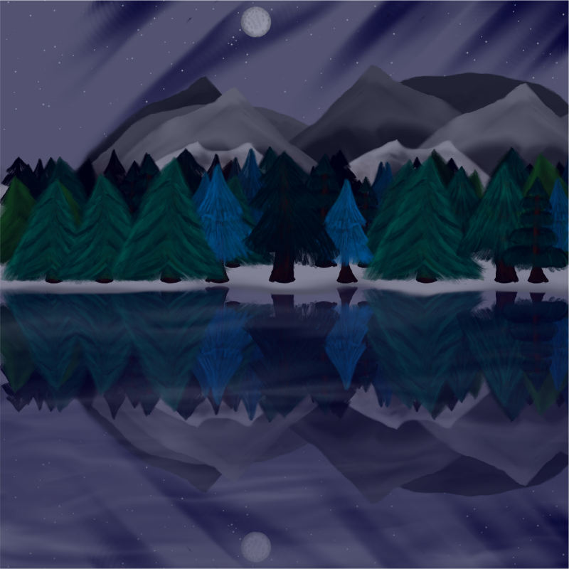 Moony Winter Lake #48