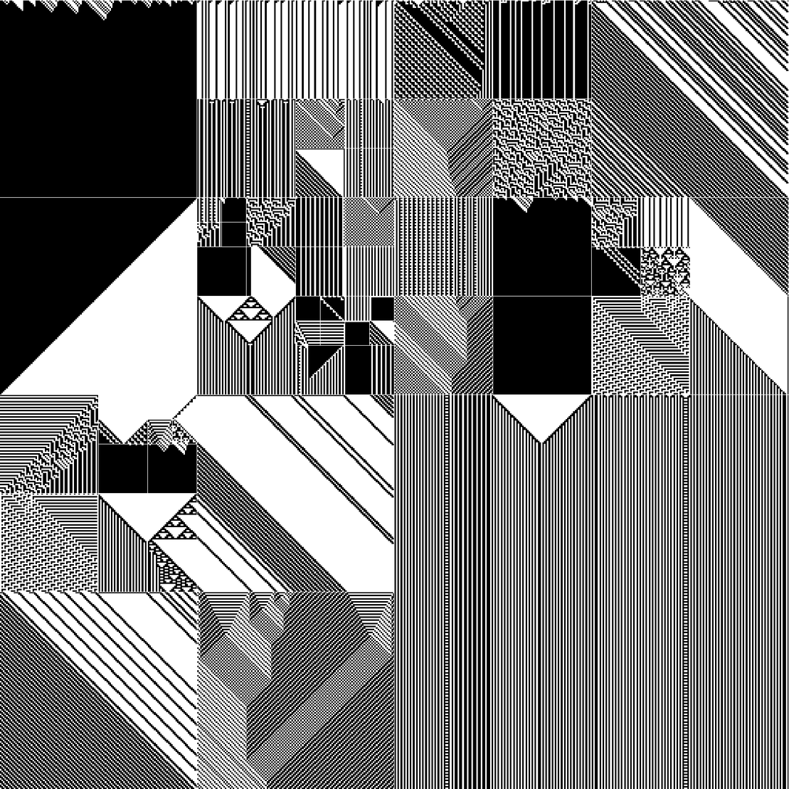 RULES (for Elementary Cellular Automata) #345