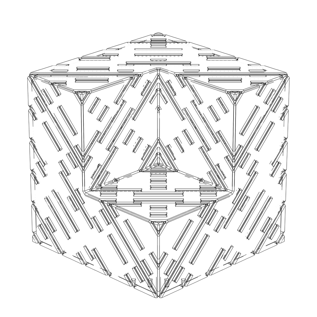 LL21 Alien Art Cube #34