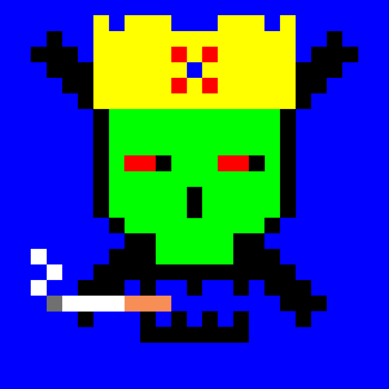 Pixel skull