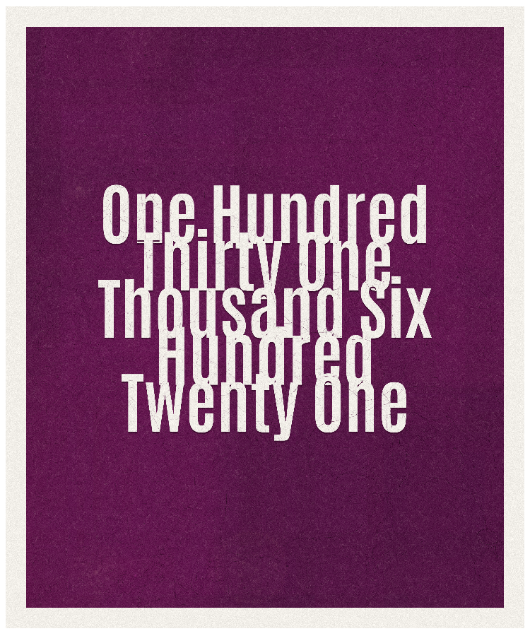 Count #131621