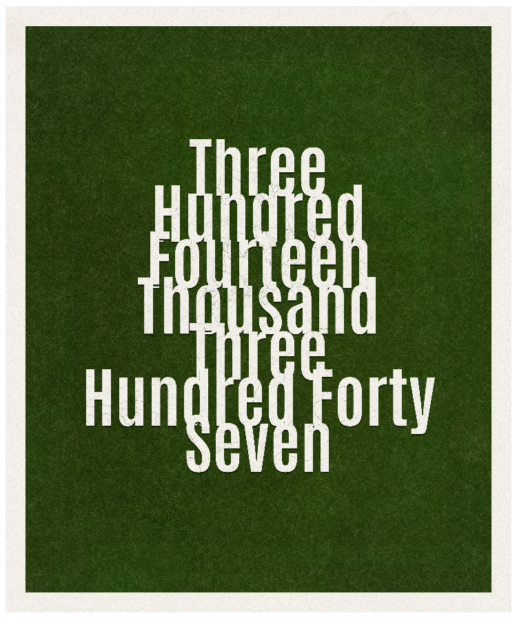 Count #314347