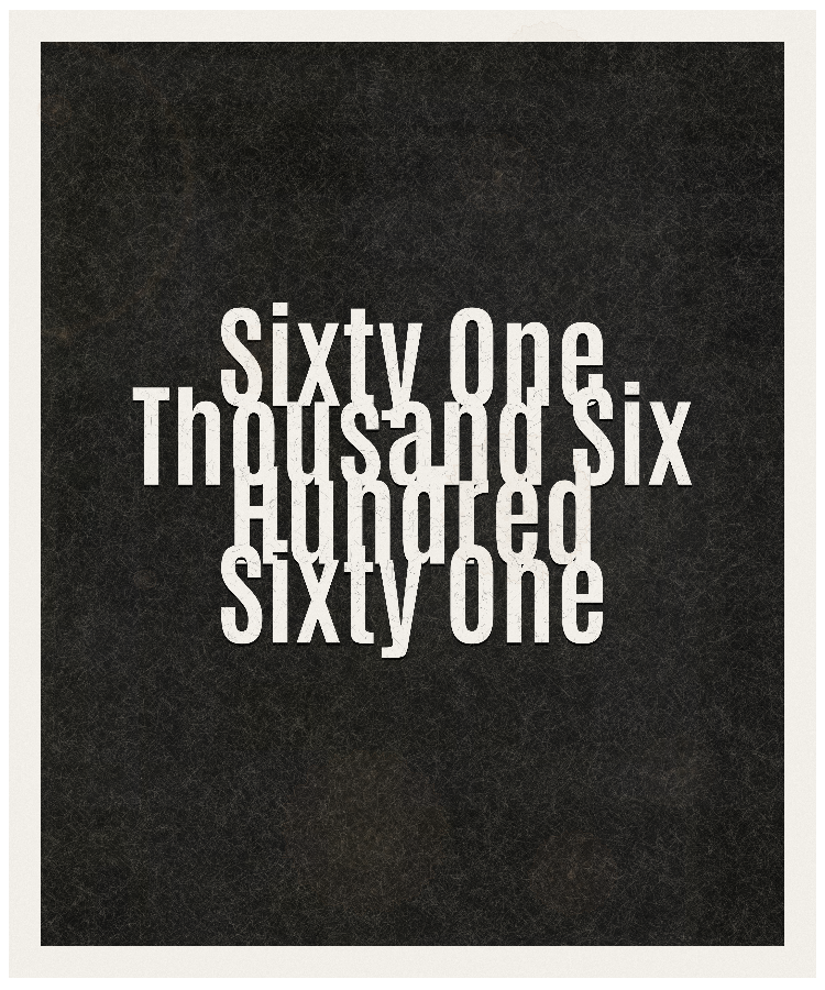 Count #61661