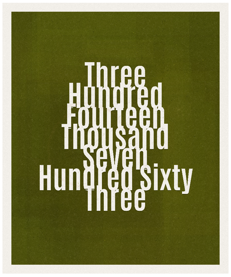 Count #314763