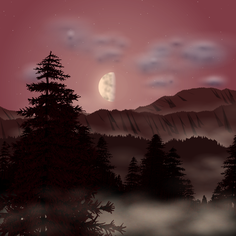 Moonlit Mountains #20