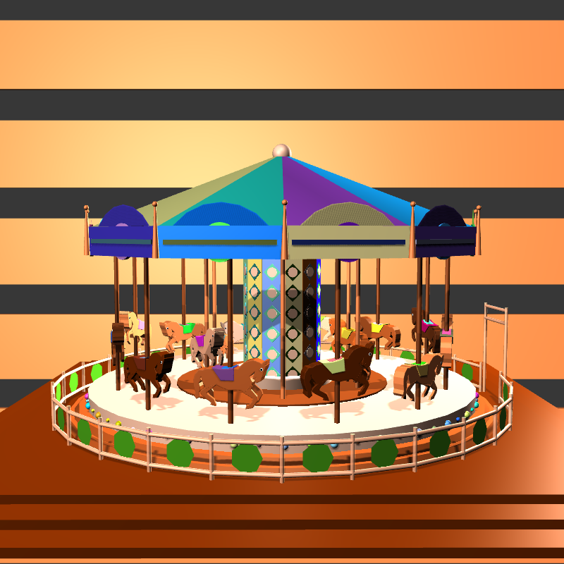 “Uncle Run” Fun Park: Carousel  #5