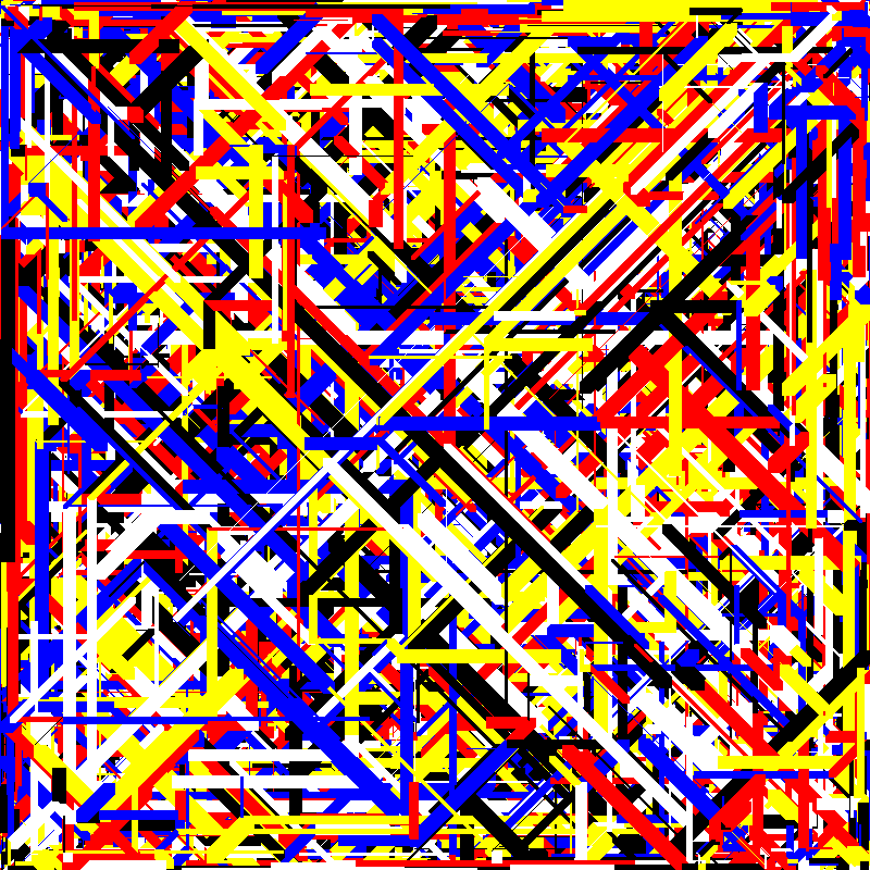 Bifurcations (straight and diagonal lines) #8