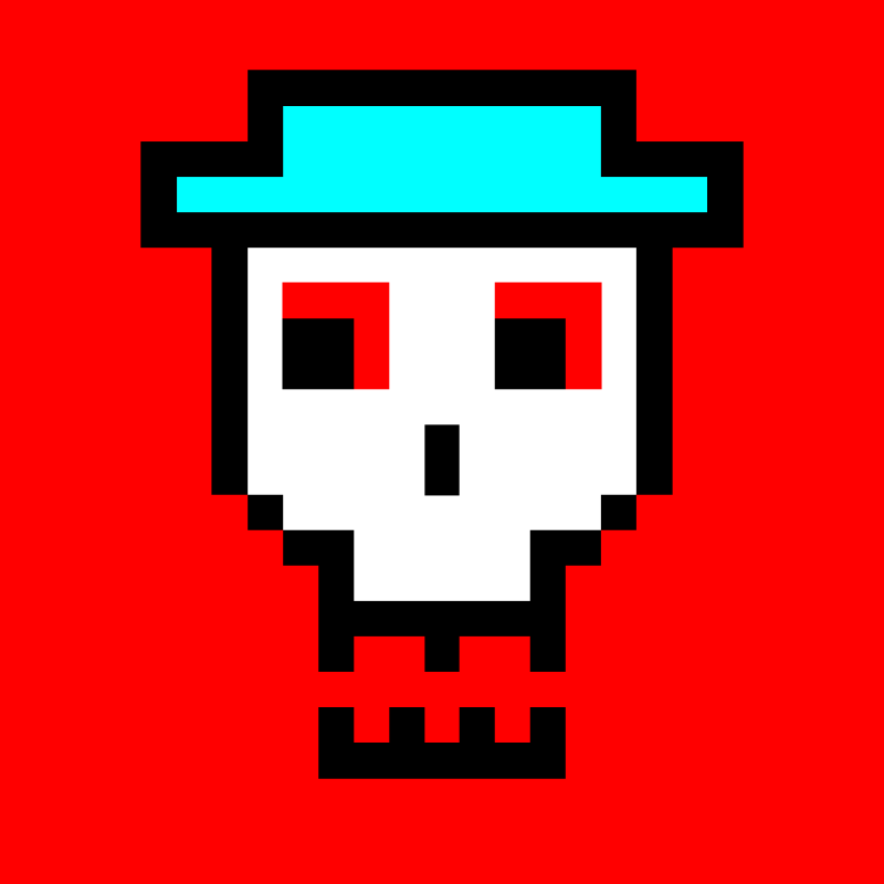 Pixel skull #4