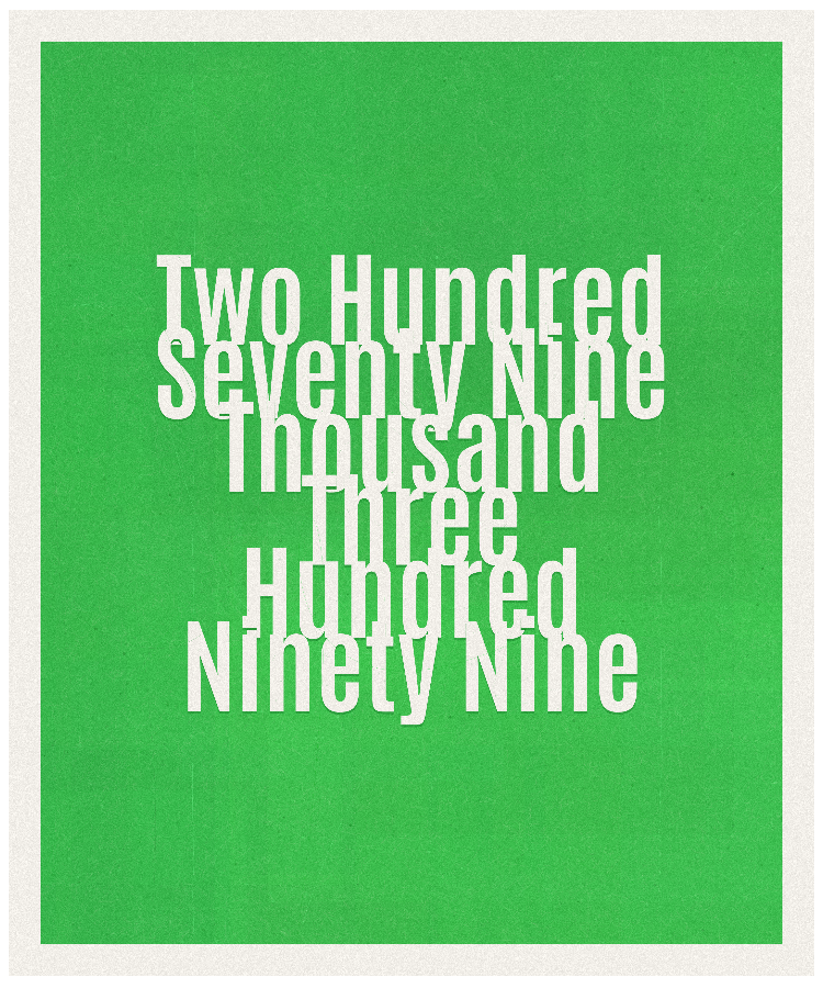 Count #279399