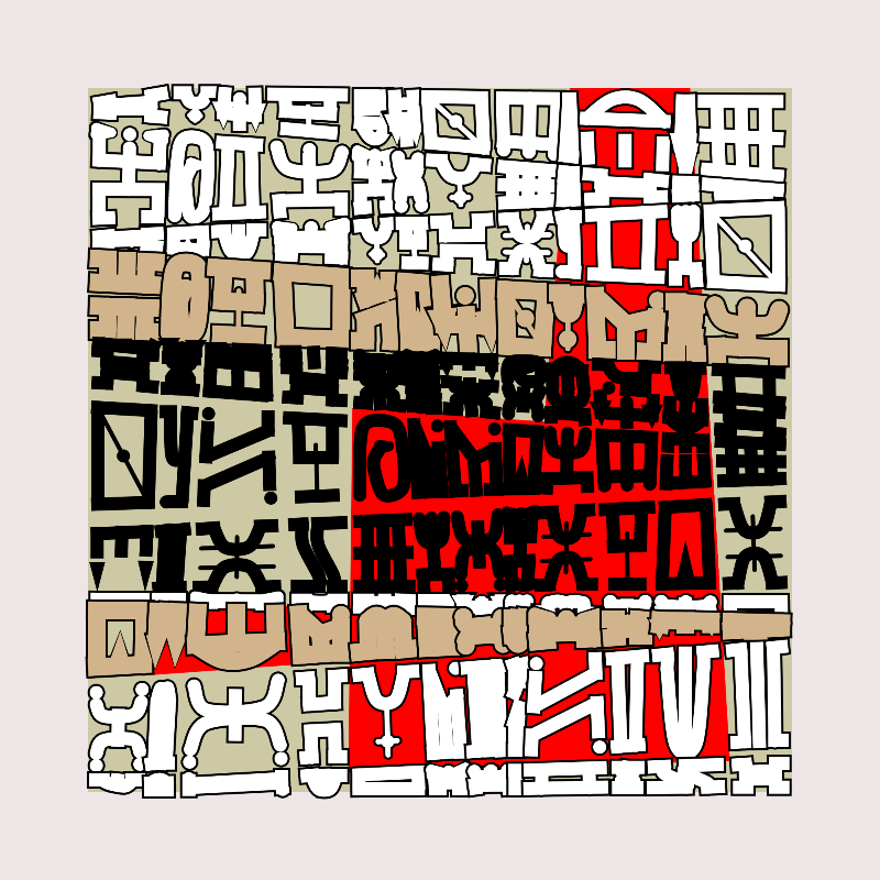 "Alphabetic ancestral signs" - (Matrix v3) #27