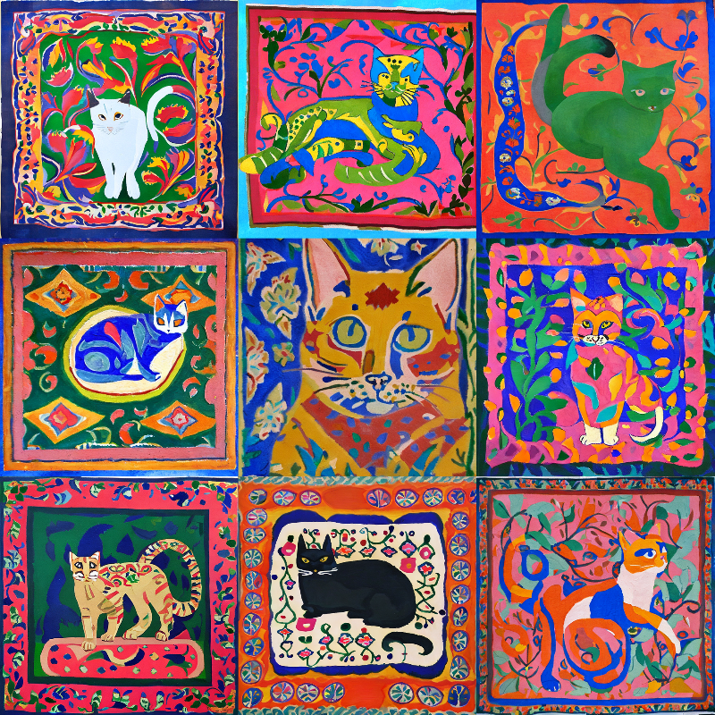 99 Patchworks of 9 Lives #32