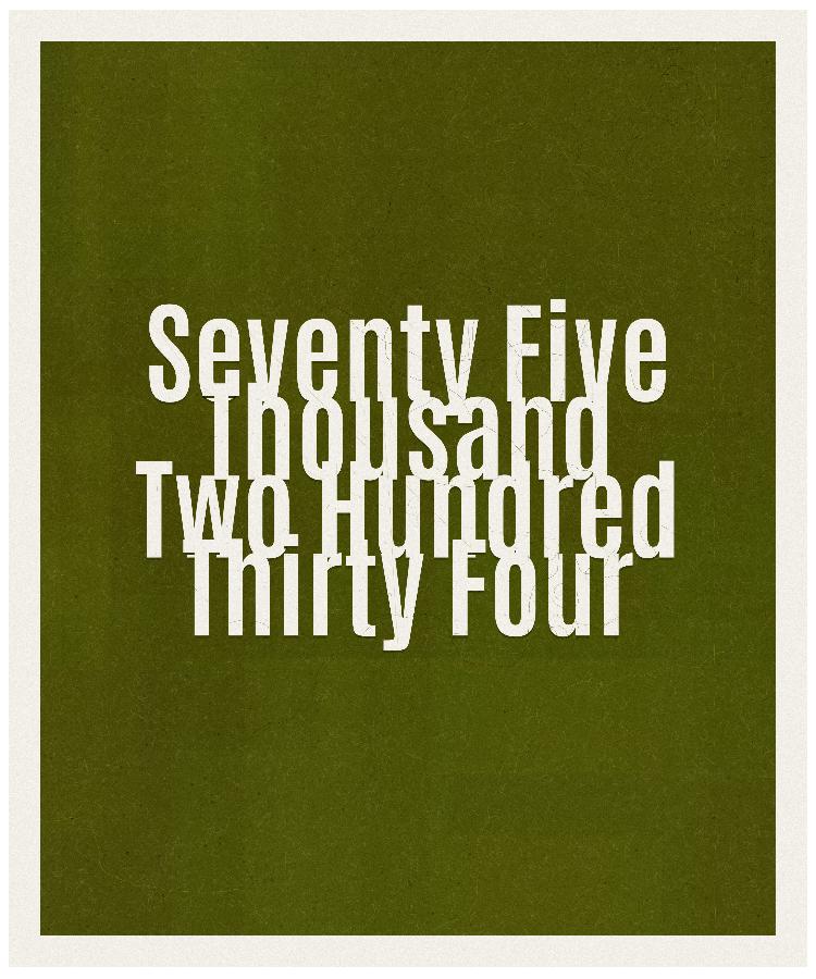 Count #75234