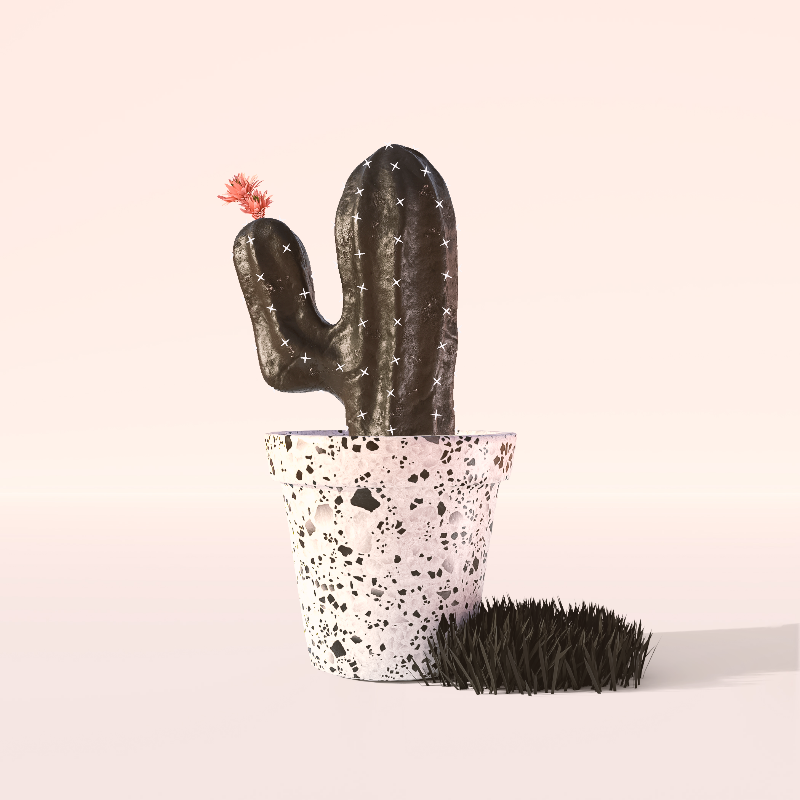 3D Crypto Cacti #10