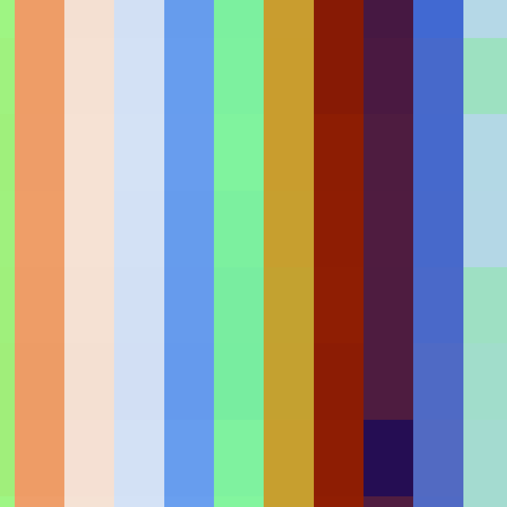 Pixelated Color Study #12