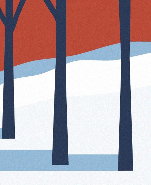 Minimal Snow Landscape #13