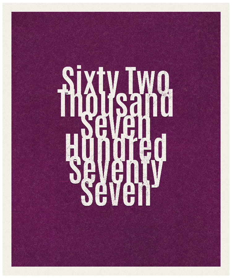 Count #62777