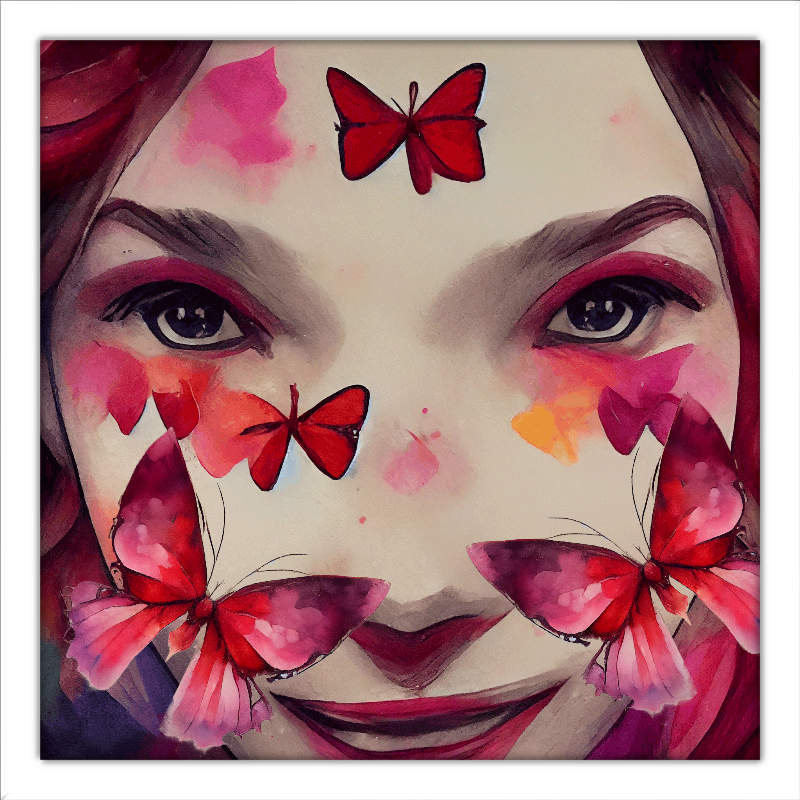 Alice and Magenta Butterflies #1