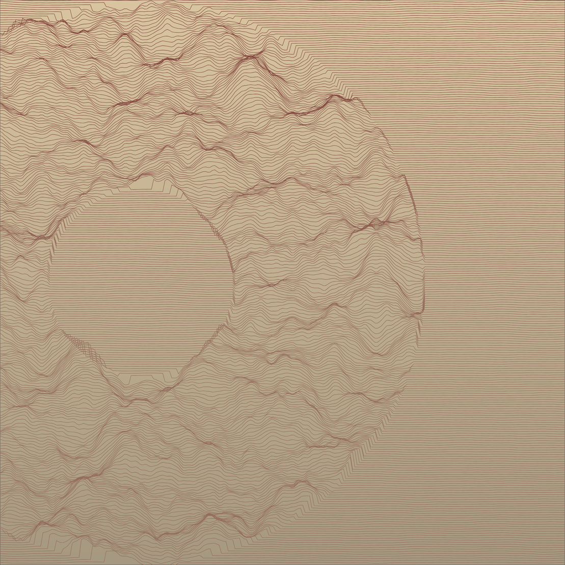 Waves Circle (For Plotter) #112