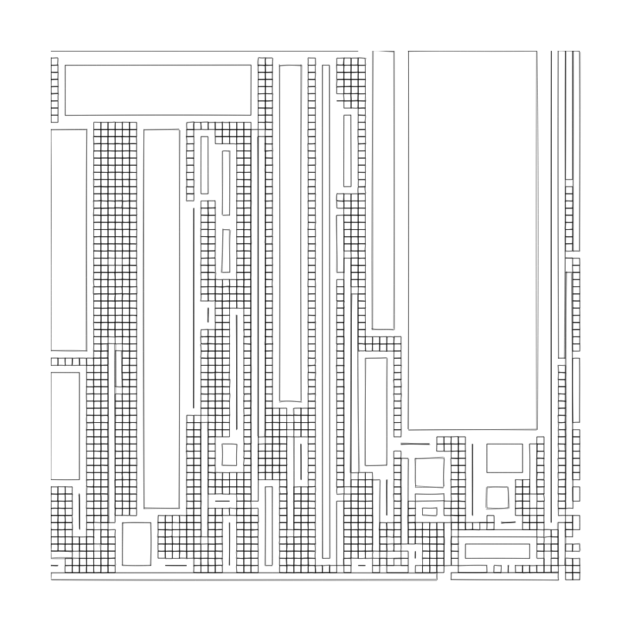 Strips layouts - Dense Overlap #6