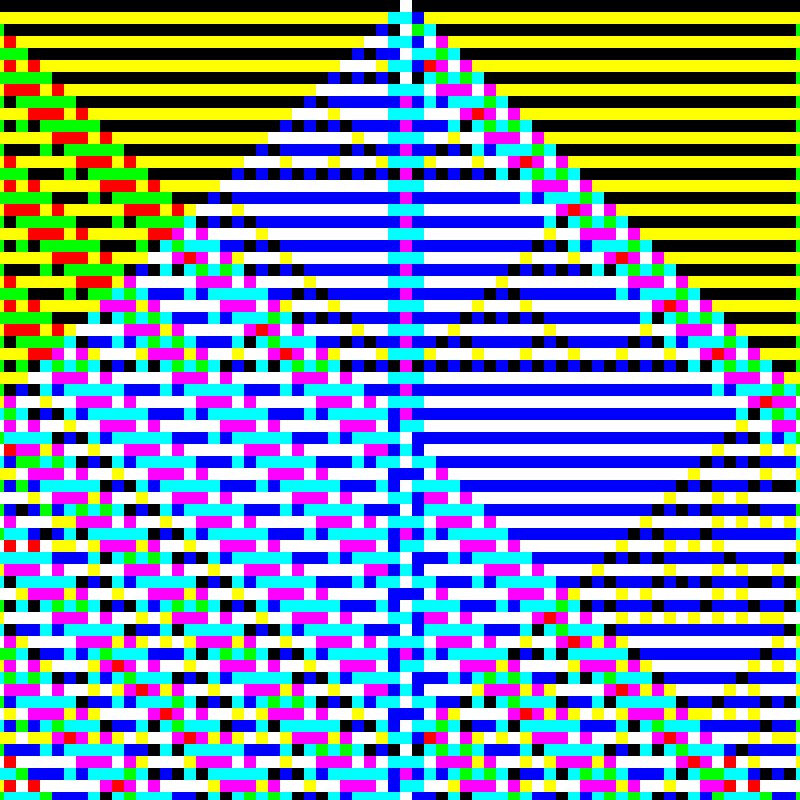 RGB Elementary Cellular Automaton #397