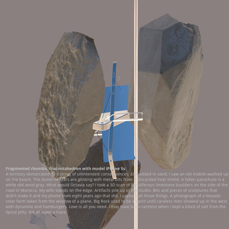 Fragmented triacontahedron with iPhone 5s #13