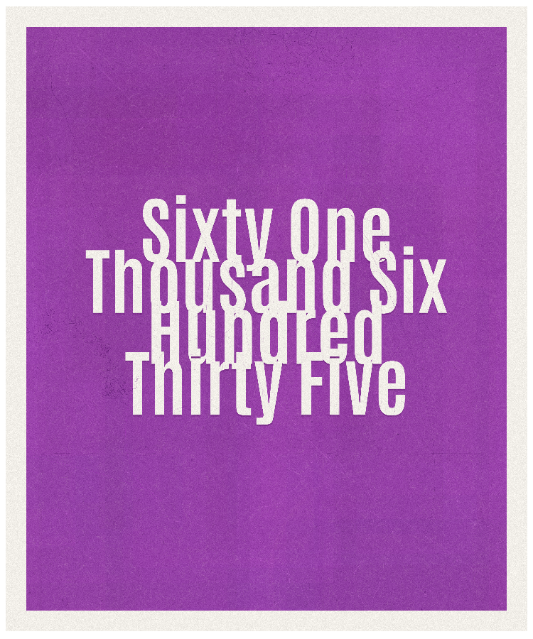 Count #61635