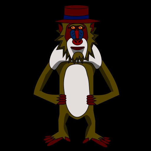 The incredible adventures of a Test Mandrill