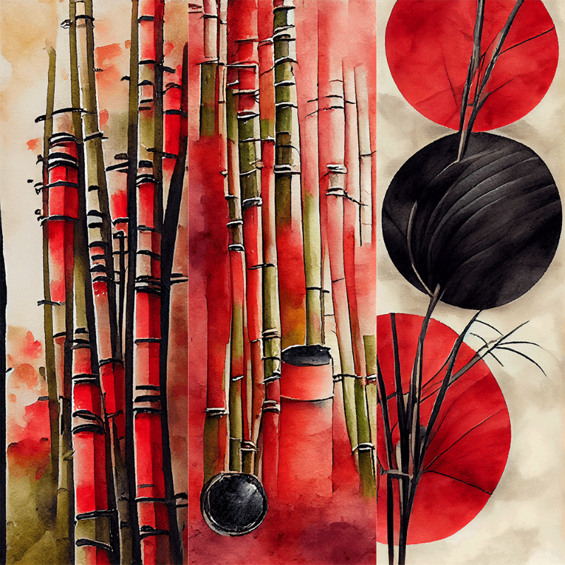 AI Bamboo and Sun #15