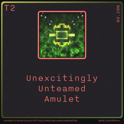 Gear for your quests - Amulet #79