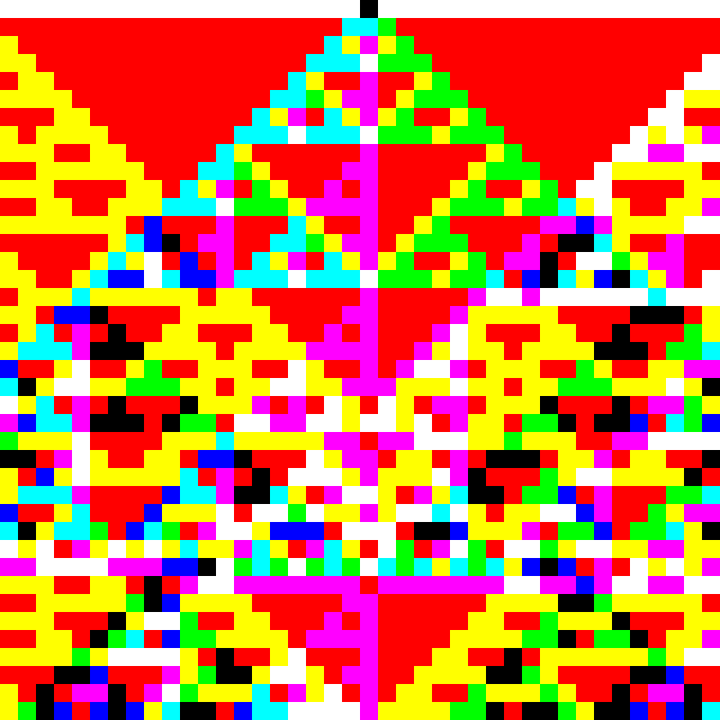 RGB Elementary Cellular Automaton #727