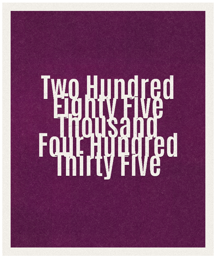 Count #285435