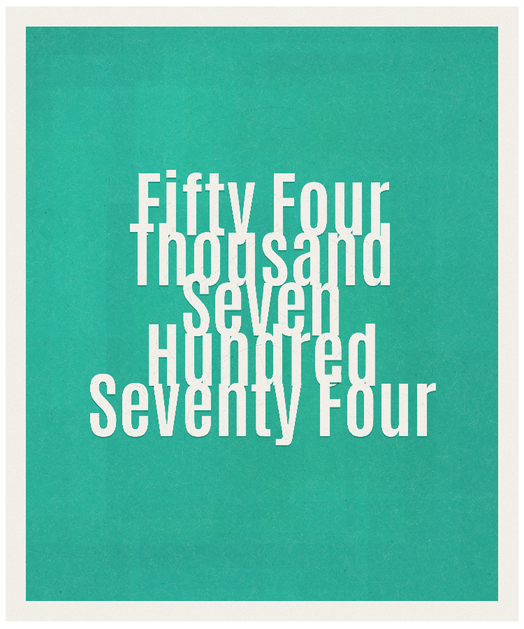 Count #54774