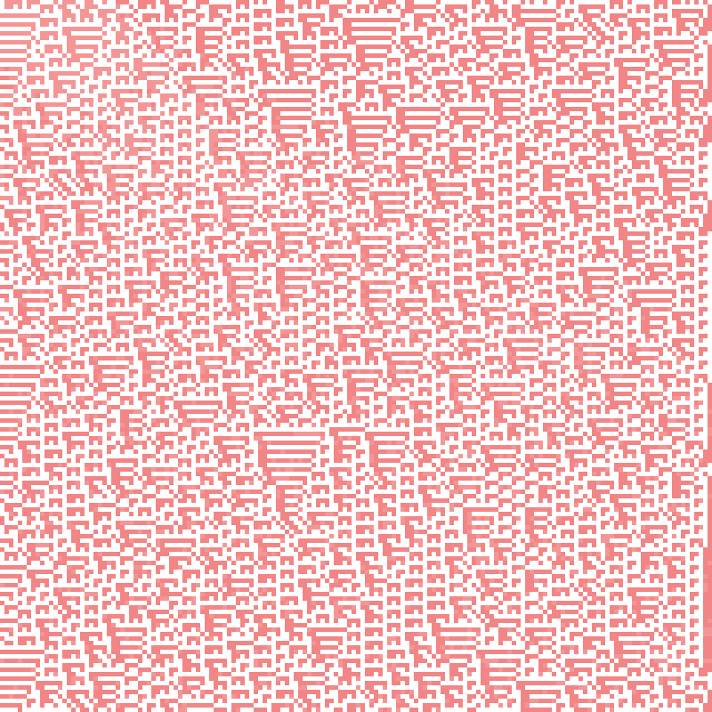 Colored Elementary Cellular Automaton #151