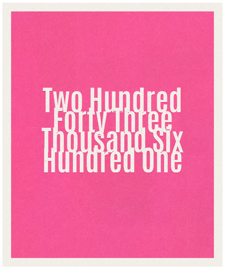 Count #243601