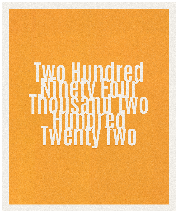 Count #294222