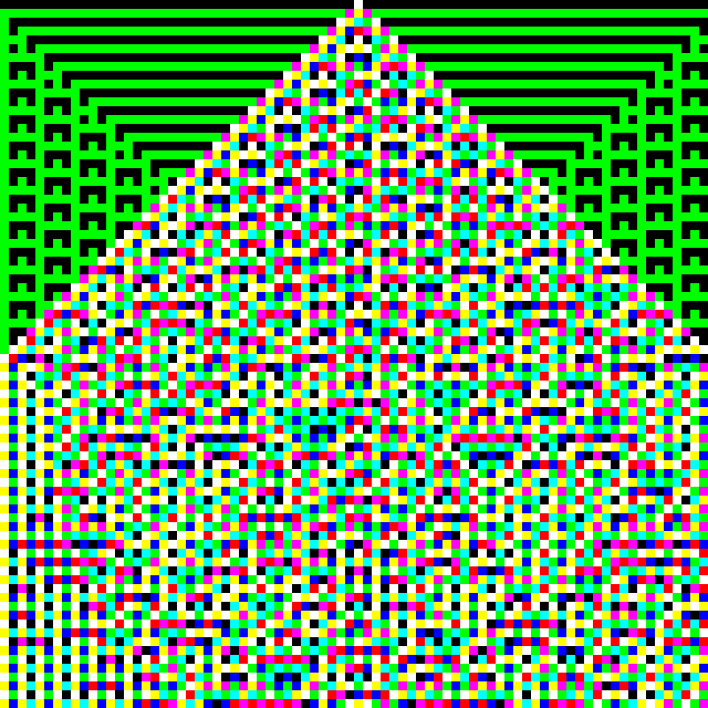 RGB Elementary Cellular Automaton #260