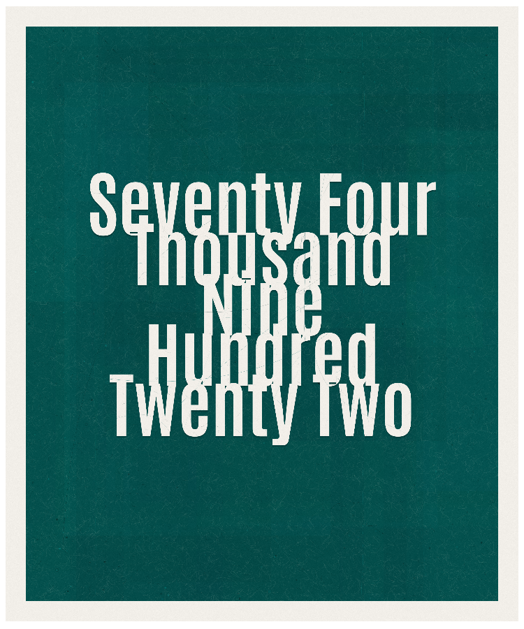 Count #74922
