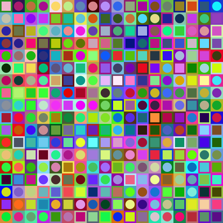 Square Dot Composition #121