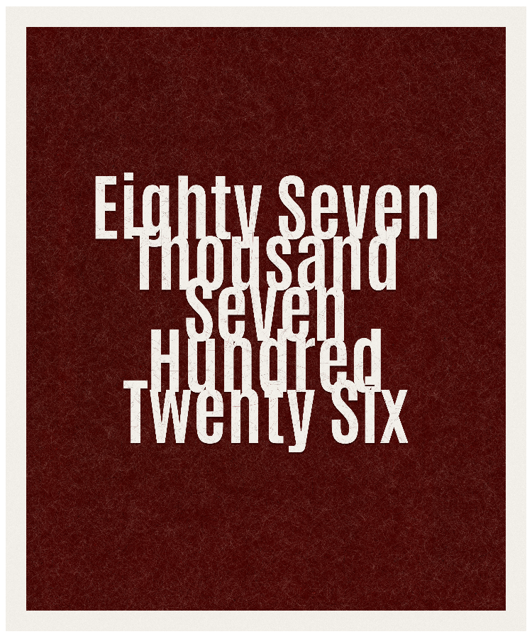 Count #87726