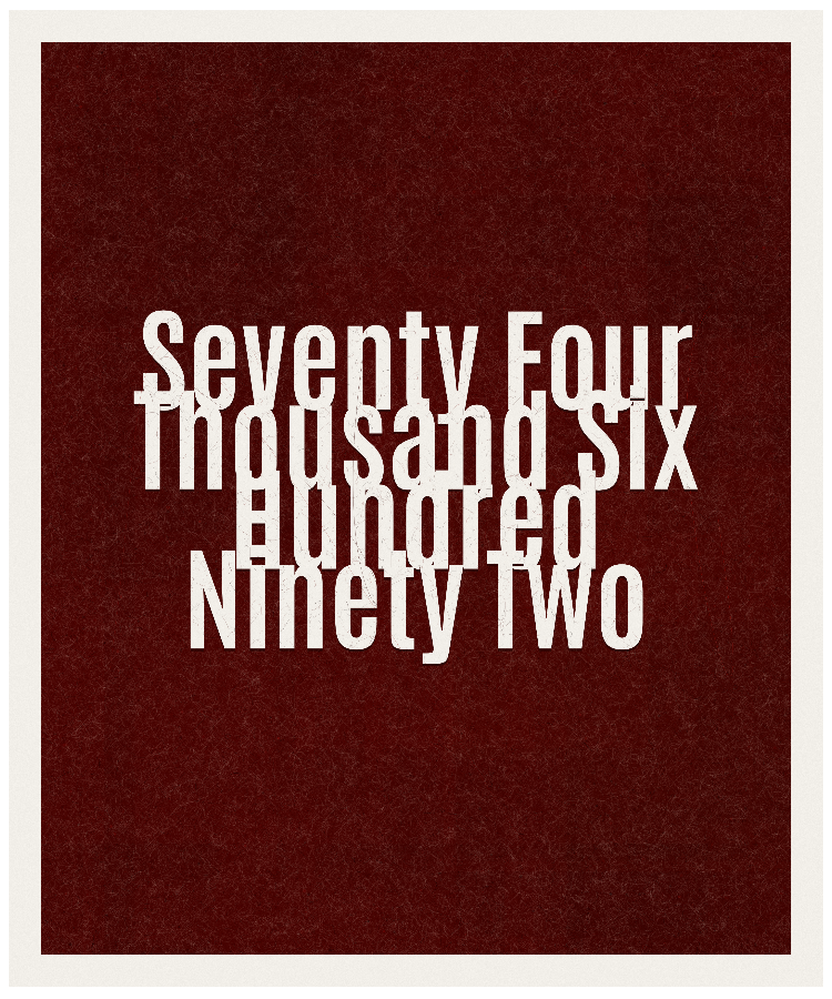 Count #74692