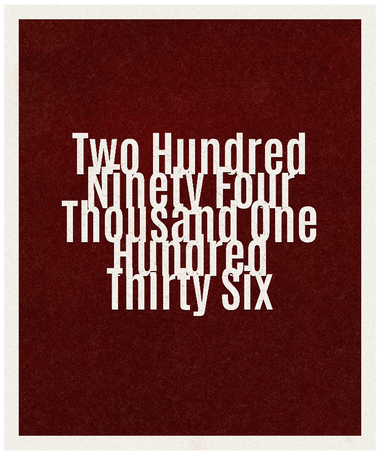 Count #294136