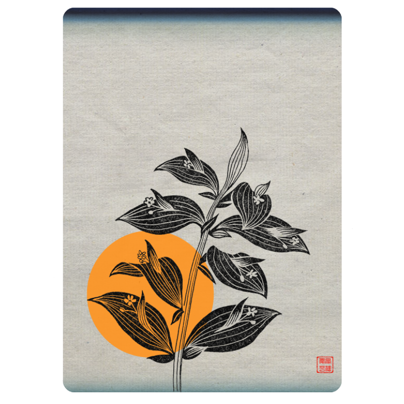 Zen flower card  #51