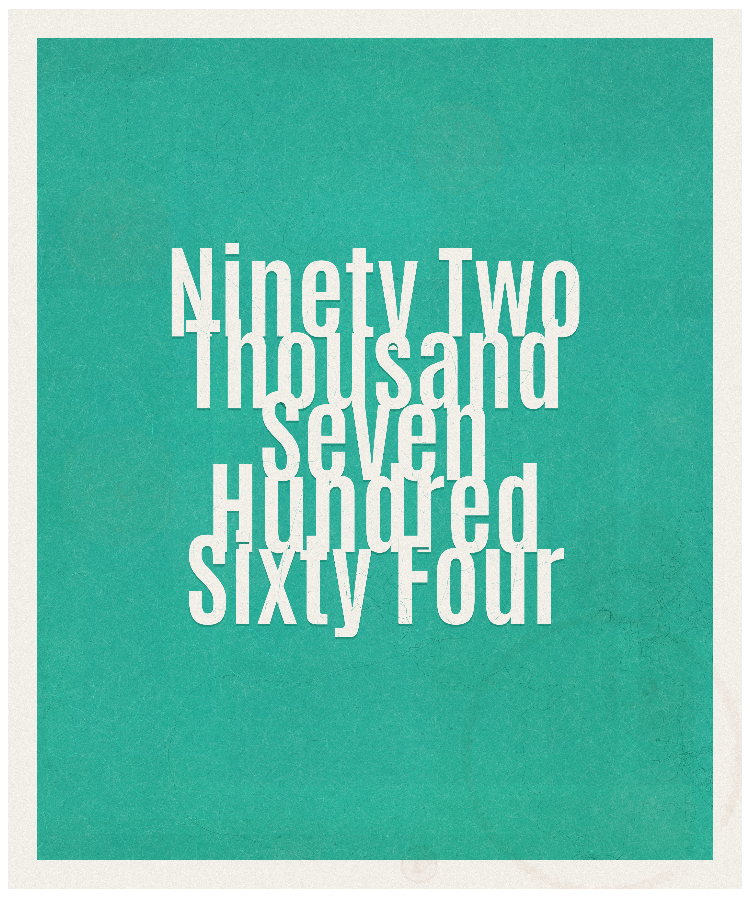 Count #92764