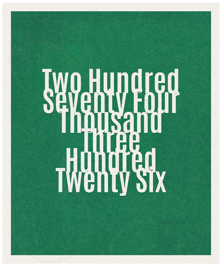 Count #274326