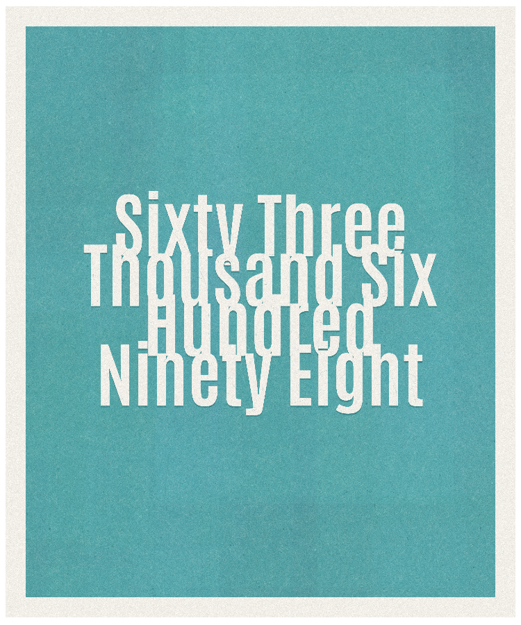Count #63698